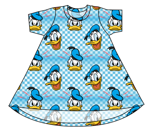Donald Check Basic T-Shirt Dress