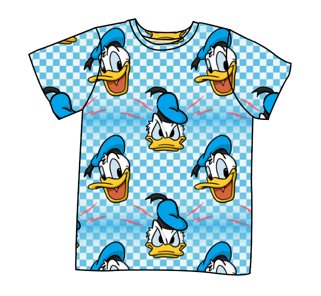 Donald Check Basic Tee and Tank