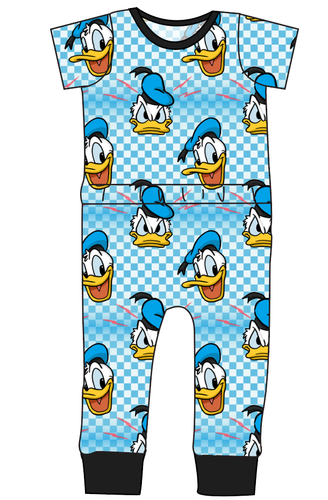 Donald Check Bennett Pants and Shorts Length T-Shirt Romper