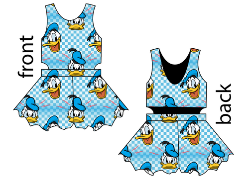 Donald Check Kids Playsuit
