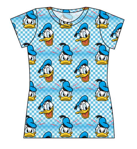 Donald Check Ladies' Basic Tee