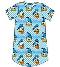 Load image into Gallery viewer, Donald Check Ladies&#39; T-Shirt Dress