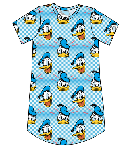 Donald Check Ladies' T-Shirt Dress