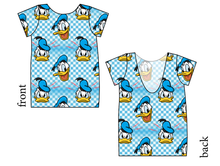 Load image into Gallery viewer, Donald Check Low Back Ballerina Tee