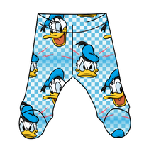 Load image into Gallery viewer, Donald Check Newborn Footed Pants