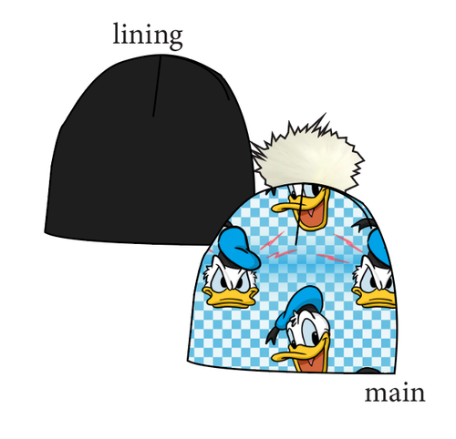 Donald Check Slouchy Beanie (Reversible!)