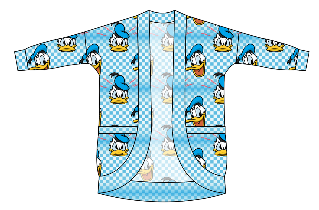 Donald Check Kids Cocoon Cardigan