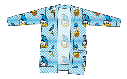 Donald Check Ladies' Grandpa Cardigan