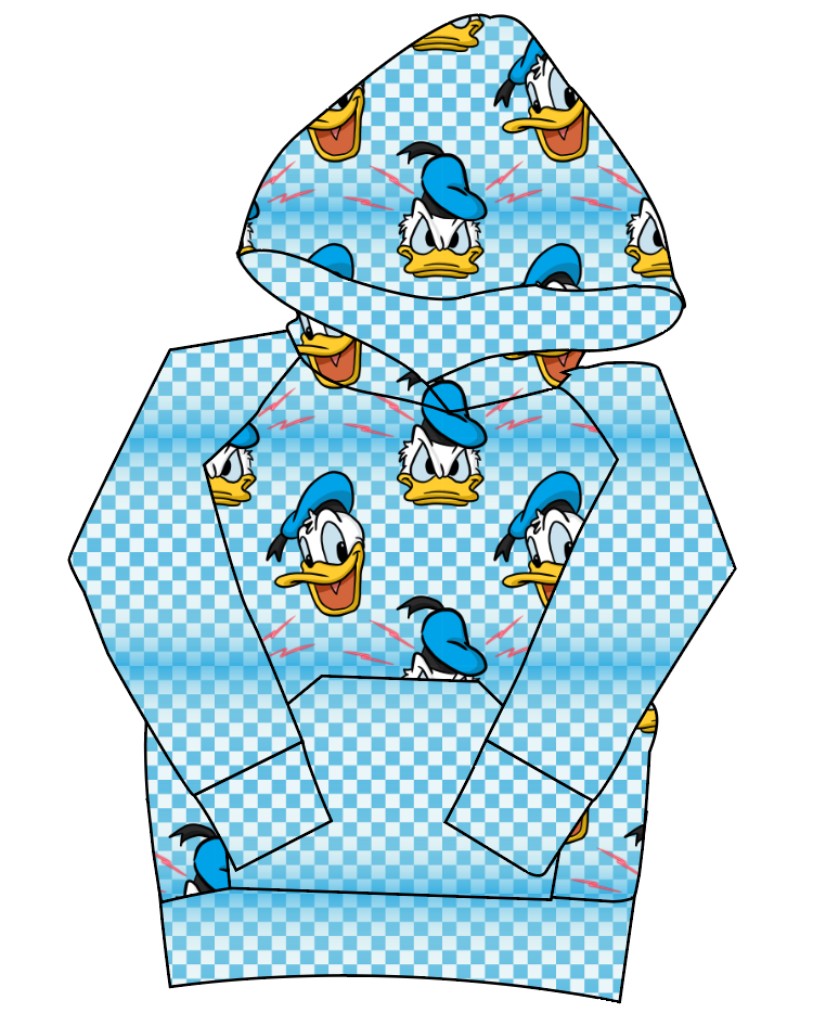 Donald Check Mens' Hoodie