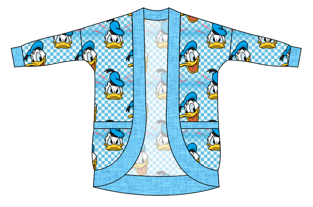 Donald Check Ladies' Cocoon Cardigan