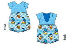 Load image into Gallery viewer, Donald Check Low Back Romper and Bubble Romper