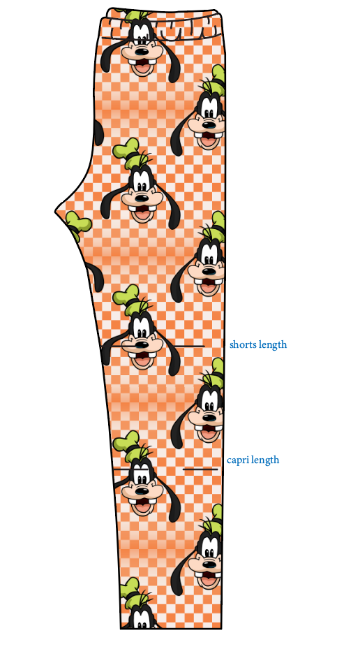 Goofy Check Basic Leggings