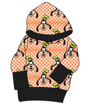Load image into Gallery viewer, Goofy Check Grow With Me Hoodie (or Crewneck)