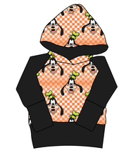 Load image into Gallery viewer, Goofy Check Grow With Me Hoodie (or Crewneck)