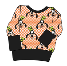 Load image into Gallery viewer, Goofy Check Grow With Me Hoodie (or Crewneck)