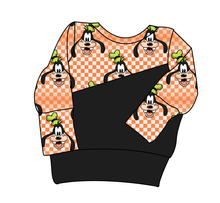 Load image into Gallery viewer, Goofy Check Grow With Me Hoodie (or Crewneck)