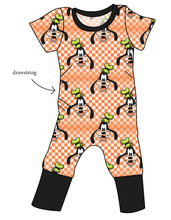 Load image into Gallery viewer, Goofy Check Grow With Me Pants And Shorts Romper