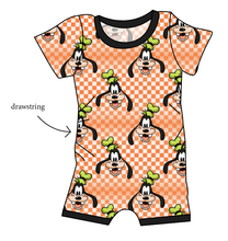 Load image into Gallery viewer, Goofy Check Grow With Me Pants And Shorts Romper