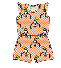 Load image into Gallery viewer, Goofy Check Ivy Summer Romper