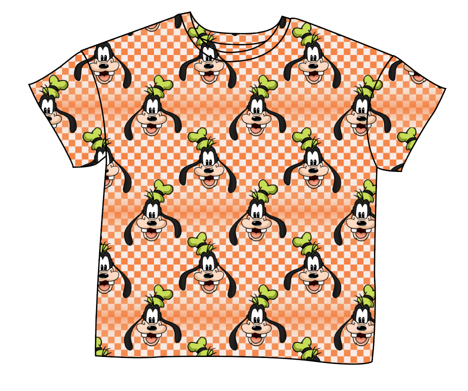 Goofy Check Ladies' Oversized Tee