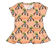 Load image into Gallery viewer, Goofy Check Ladies&#39; Peplum Top