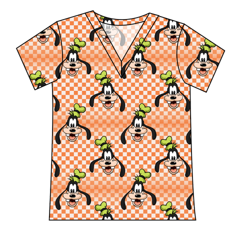 Goofy Check Ladies' Slouchy V-Neck Tee