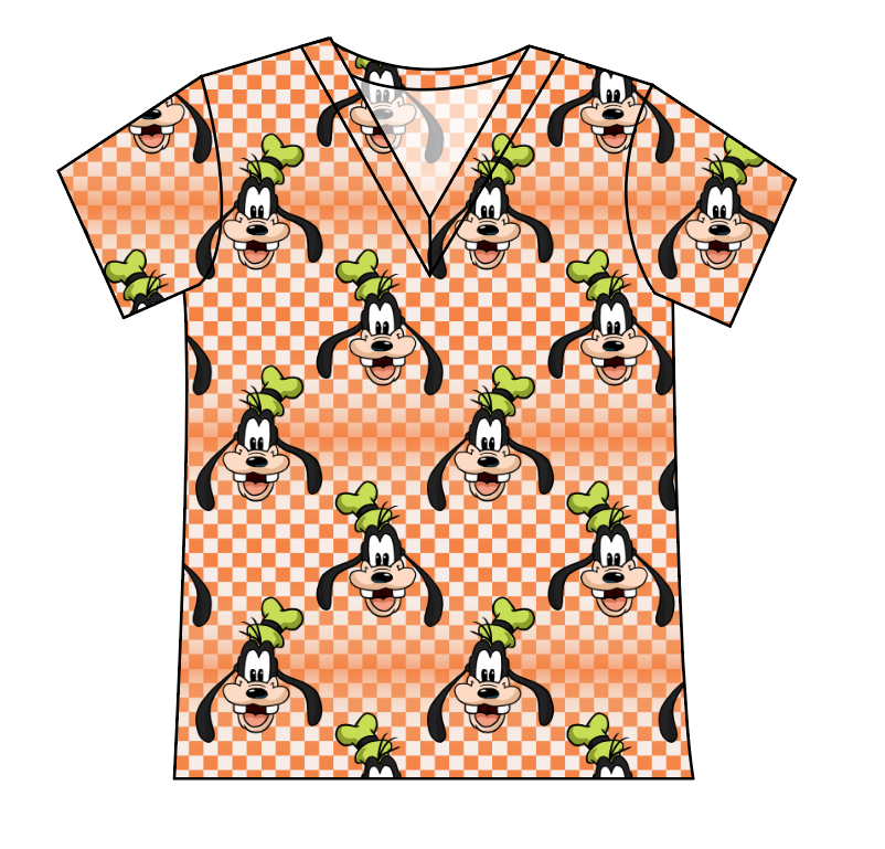 Goofy Check Ladies' Slouchy V-Neck Tee