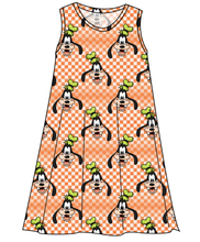 Load image into Gallery viewer, Goofy Check Ladies&#39; Swing Dress