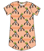 Load image into Gallery viewer, Goofy Check Ladies&#39; T-Shirt Dress