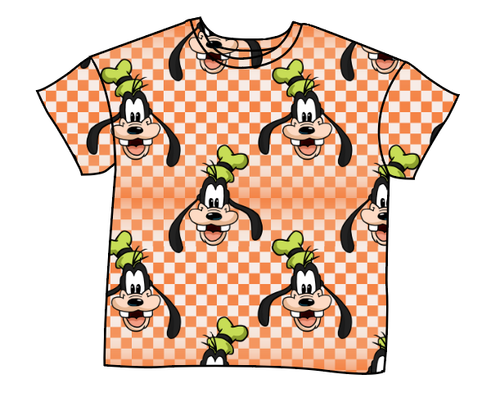 Goofy Check Oversized Tee