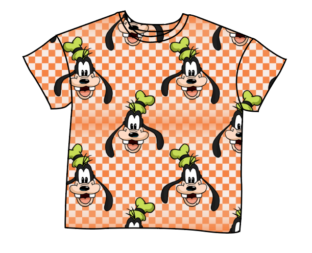 Goofy Check Oversized Tee