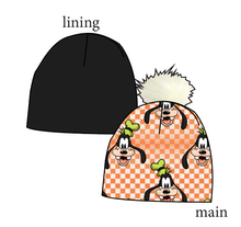 Load image into Gallery viewer, Goofy Check Slouchy Beanie (Reversible!)