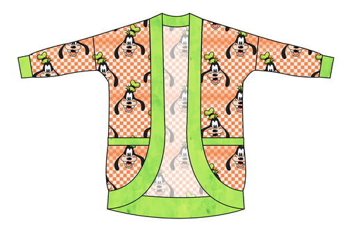 Goofy Check Kids Cocoon Cardigan