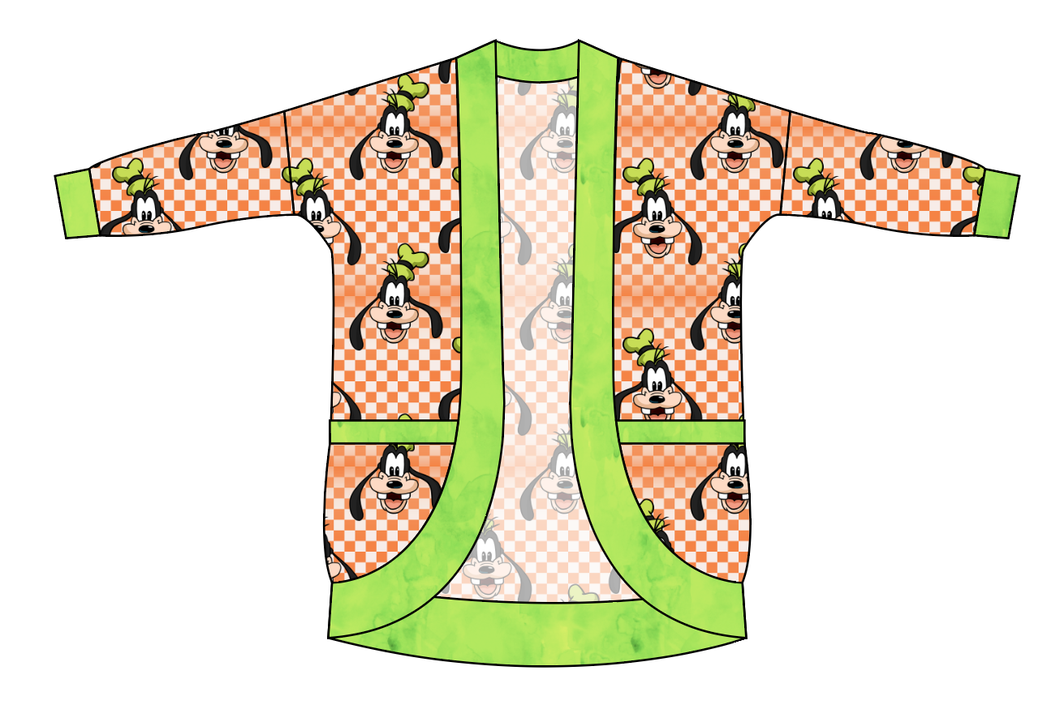 Goofy Check Ladies' Cocoon Cardigan