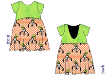 Load image into Gallery viewer, Goofy Check Low Back Dress