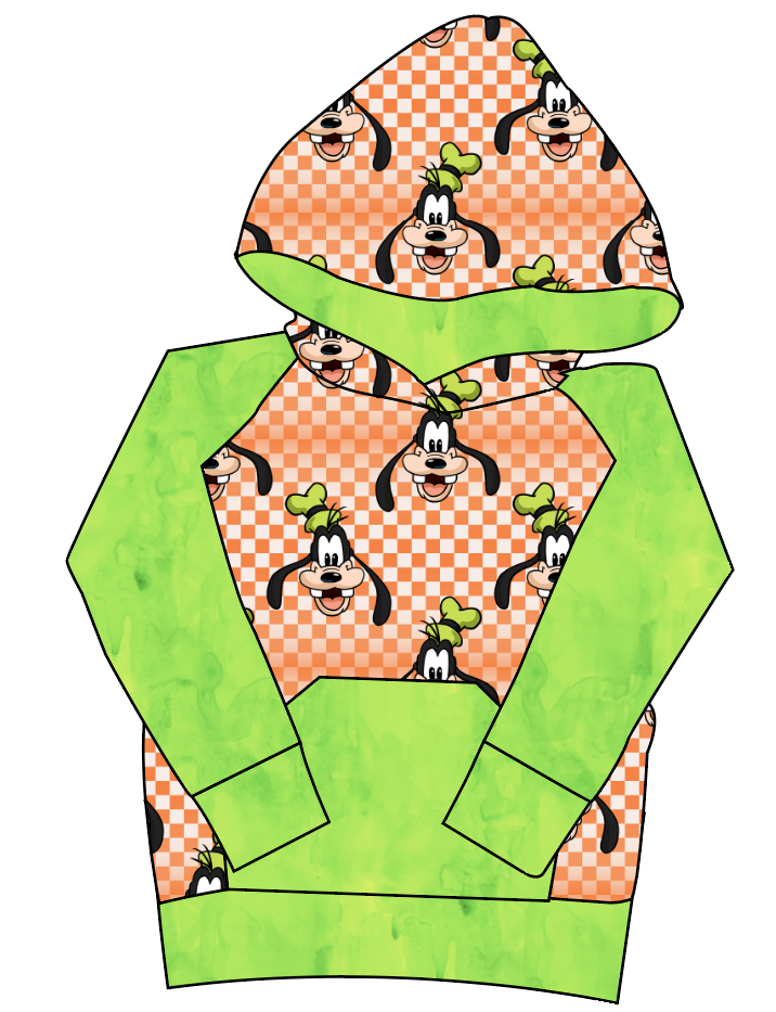 Goofy Check Mens' Hoodie