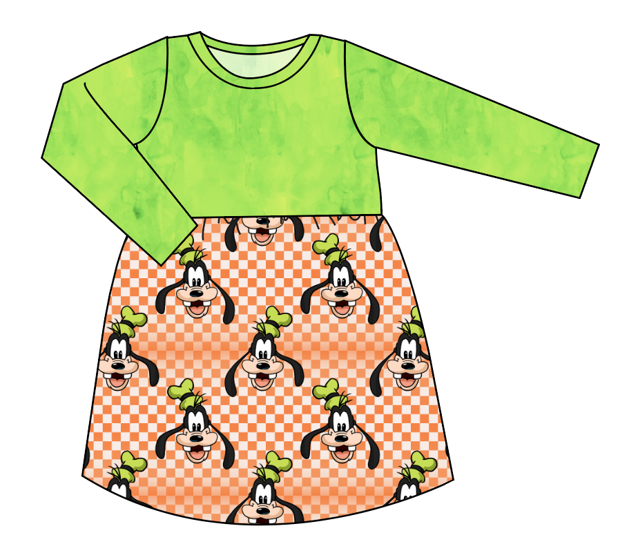 Goofy Check Play Dress