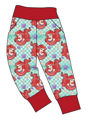 Sea Princess Check Basic Joggers And Jogger Shorts