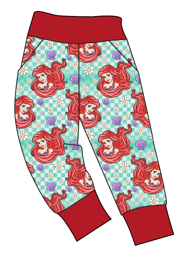 Sea Princess Check Basic Joggers And Jogger Shorts