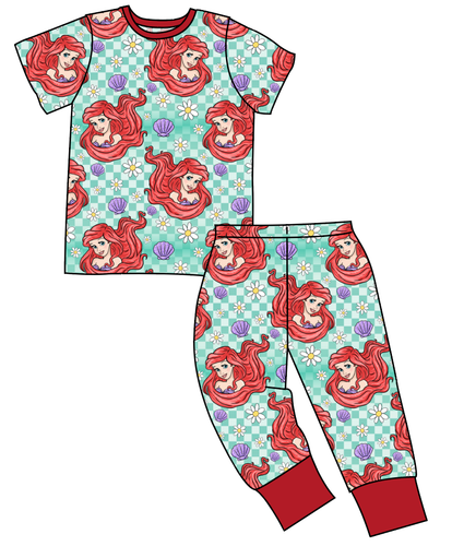 Sea Princess Check Basic Loungewear Set