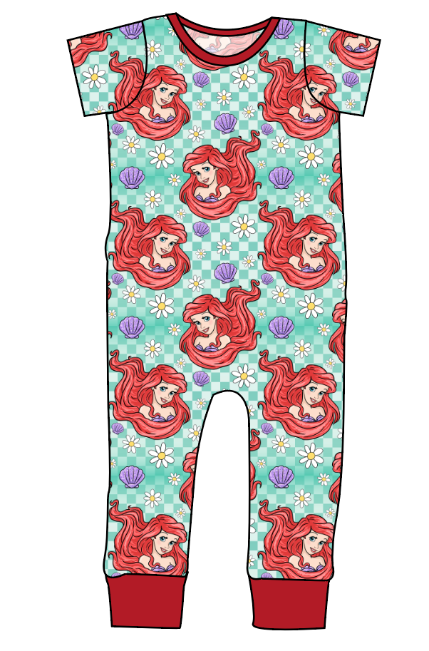 Sea Princess Check Emmett Pants And Shorts T-Shirt Romper