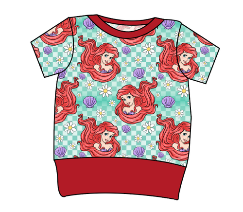 Sea Princess Check Grow With Me Tee