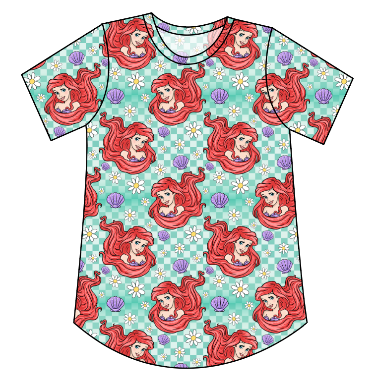 Sea Princess Check Kids' Relaxed Tee