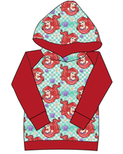 Load image into Gallery viewer, Sea Princess Check Ladies Hoodie