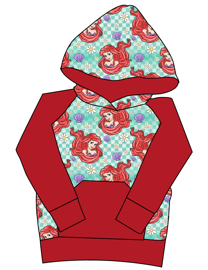 Sea Princess Check Mens' Hoodie