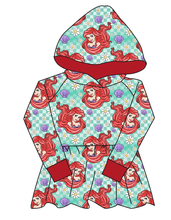 Load image into Gallery viewer, Sea Princess Check Peplum Hoodie (or Crewneck)