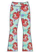 Load image into Gallery viewer, Athletic Prints Magical Mouse Ears Kids Flared Leggings