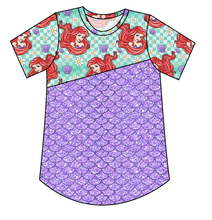 Load image into Gallery viewer, Sea Princess Check Kids&#39; Relaxed Tee