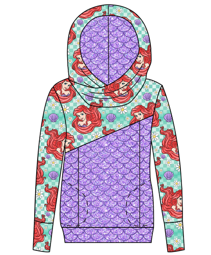 Sea Princess Check Ladies Hoodie