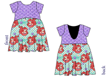 Load image into Gallery viewer, Sea Princess Check Low Back Dress